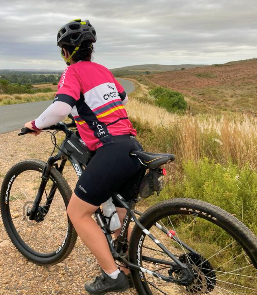Bike riding at the guest lodge